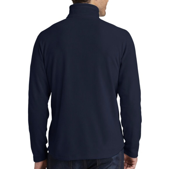 Eddie Bauer MicroFleece Half-Zip Fleece Pull-Over | Navy Blue | Mens XL  EB226 - Picture 3 of 4